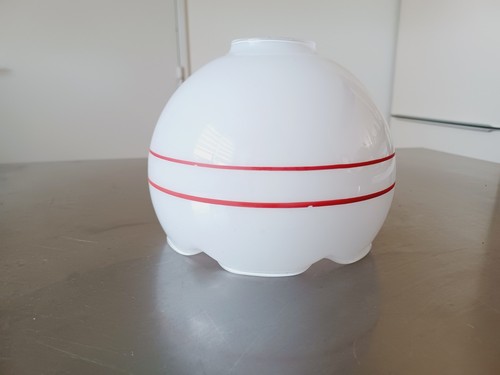 Abat jour opaline - verre, blanc