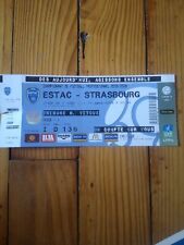 Billet Foot ESTAC- STRASBOURG  pour Collection