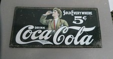 PLAQUE DECO EN METAL COCA COLA