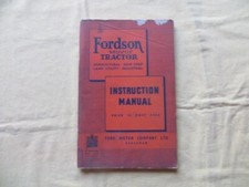 Tracteur FORDSON Major - manuel d'entretien - 1950