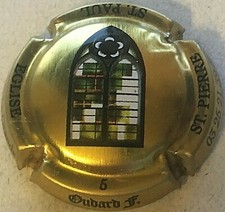 Capsule de champagne OUDARD F. (30e. N° 05 fond or)