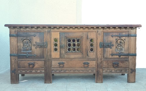 Enfilade brutaliste chêne - en,