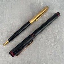 Watermans stylo bille plaqué or vintage + Waterman stylo plume plastique neuf