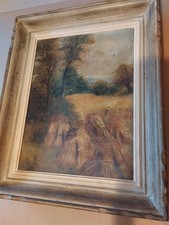 tableau ancien huile sur toile