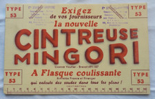 BUVARD - CINTREUSE MINGORI - TAMPON PARIS XVe  QUINCAILLERIE PLOMBERIE OUTILLAGE