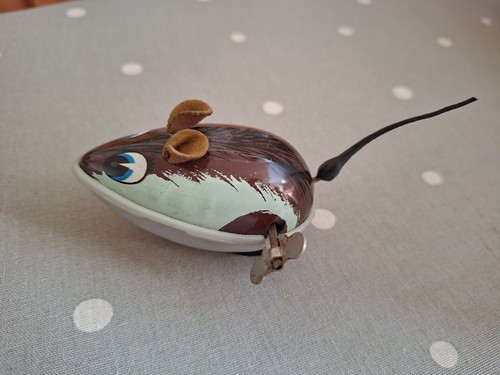 Jouet vintage souris métal - vintage, en