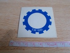 Autocollant 120° R.T - 120e RÉGIMENT DU TRAIN ( bleu )