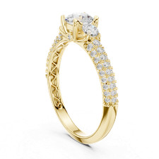 Bague couronne haute brillante