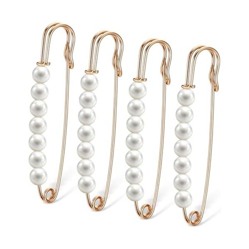 Pearl brooch pins - brooch,