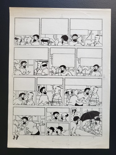 Tintin hergé epreuve - hergé,