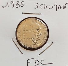 ** 10 Francs SCHUMAN 1986 FDC