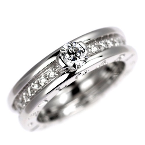 Bulgari k18wg diamond ring - bulgari,