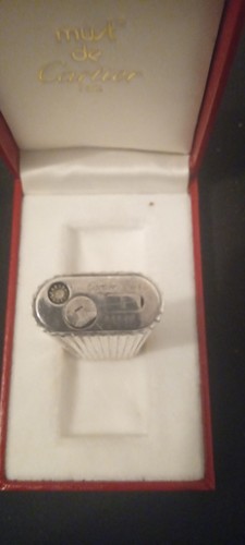 Briquet cartier argent plaqué - briquet,