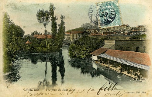 Cpa beauce chartres vue - 28,