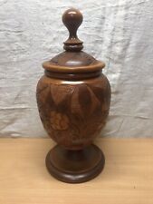 grande boite ronde bois marqueterie tabac epices