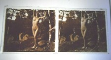 - ÉROTISME NU ARTISTIQUE FEMME NUE PLAQUE VERRE STEREOSCOPIQUE 13X6 VS 1900 N°33