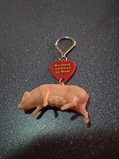 PORTE CLE COCHON 3D BOUCHERIE CANOLLE-LE BRUSC