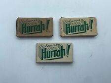 COLLECTION RASAGE BARBIER LOT DE 3 ANCIENS PAQUETS DE 5 LAMES DE RASOIR HURRAH