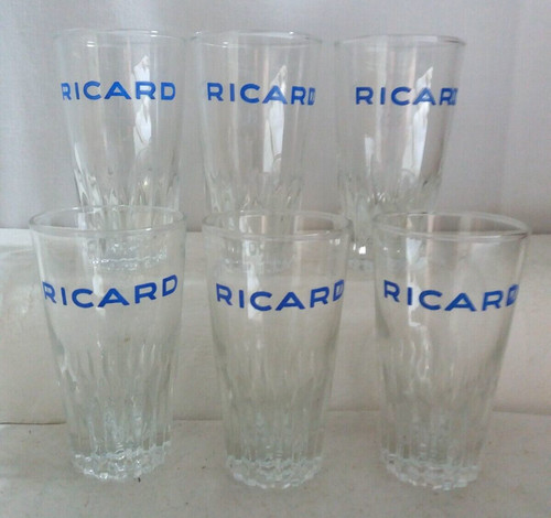Lot verres ricard type - verres,