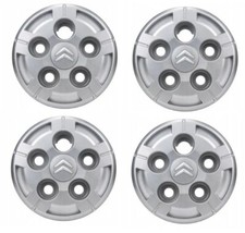 SET 4X ENJOLIVEUR DE ROUE ORIGINAL 15'' CITROEN JUMPER III 1611985180 NEUF  