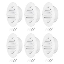 Bouche aération ronde 4 dia 6 pièces pour extérieur cuisine salle bain garage