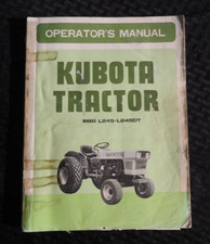 1976-1985 Véritable Kubota L245 T F Dt Tracteur Opérateurs Manuel + Pièces