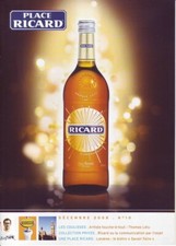 Plaquette publicitaire ricard - publicitaire,