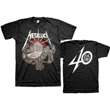 Metallica 40Th Anniversary Garage officiel T-shirt Hommes unisexe