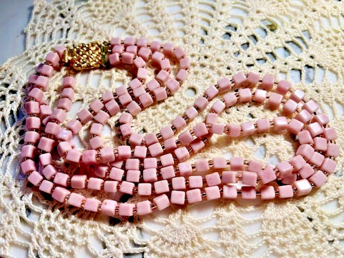 Collier ancien rangs - 3, perles