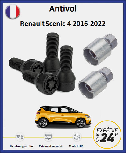 écrous antivol roues - roues, noir