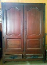 PLACARD LORRAIN 2 PORTES 2 TIROIRS CHENE SCULPTE MASSIF XIXè