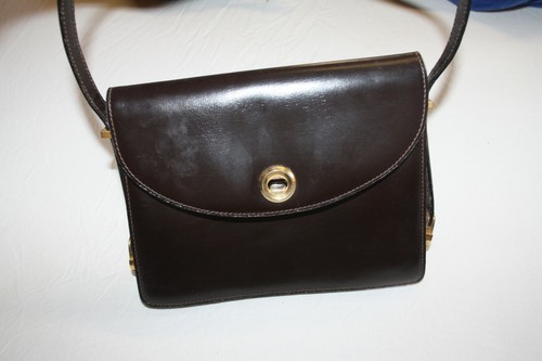 Sac main ancien cuir - main, marron