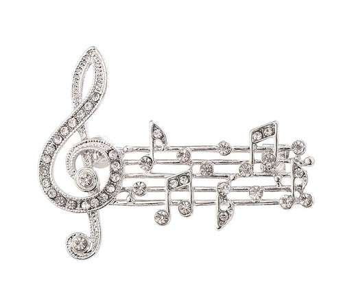 Broche bijou partition - ,, notes