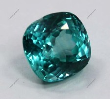 Coussin carré saphir bleu