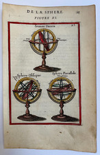 ARMILLARY SPHERES 1683 ALAIN MANESSON MALLET NICE ANTIQUE VIEW 17TH CENTURY