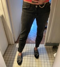 Pantalon Maje Jean et Cuir M