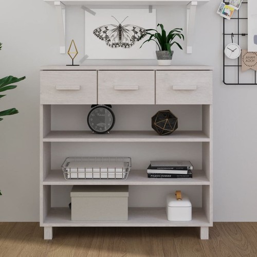 Table console blanc 90x35x90 - table,