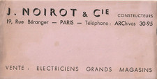 F82 BUVARD J NOIROT & Cie Constructeurs   au dos Fer a Repasser DYNATOMIC