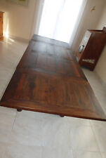  TABLE FLAMANDE en CHÊNE avec RALLONGES . DEBUT XX ème. TBE