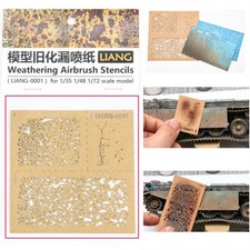 Papier pulvérisé Stencils Airbrush anti-intempérieux pour 1/35 1/48 1/72 Modèles