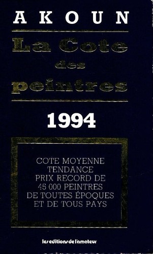 Cote des peintres - peintres, akoun