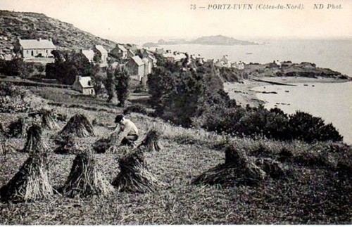 Cpa portz even travaux - portz,