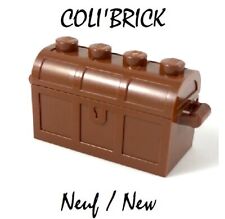 Lego 4738ac01 - 1x coffre à trésor / Treasure Chest - Reddish Brown - New Neuf