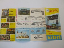 catalogue Kibri modelle, dépliant 4 volets, trains électriques, en Allemand