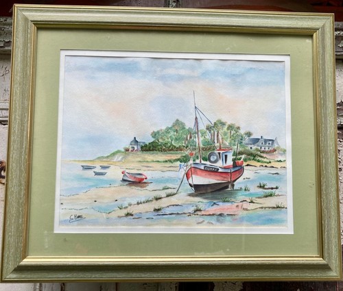 Tableau aquarelle marine - aquarelle,
