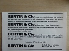 5/1969 PUB  BERTIN & Cie AEROTRAIN NAVIPLANE TERRAPLANE TURBOCLAIR FRENCH AD