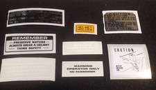 CT70 WARNING KIT DECALS