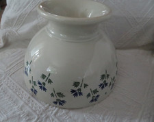 ancien très grand bol de style Digoin Sarreguemines à décor de bleue