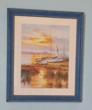 Tableaux Image Photo Bateaux  Coucher De Soleil 