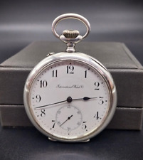 Montre à gousset en argent de la Manufacture  IWC - circa 1913 - Voir vidéo